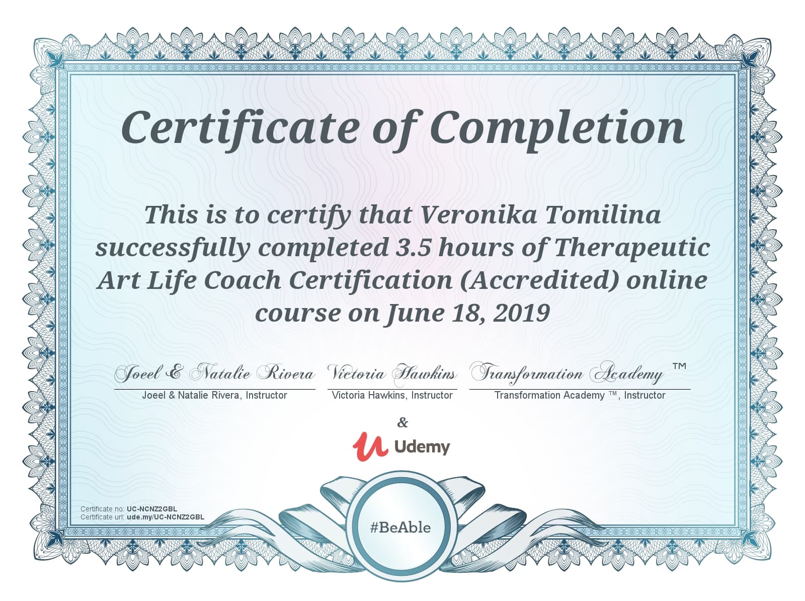 Therapeutic Art Life Coach Certification